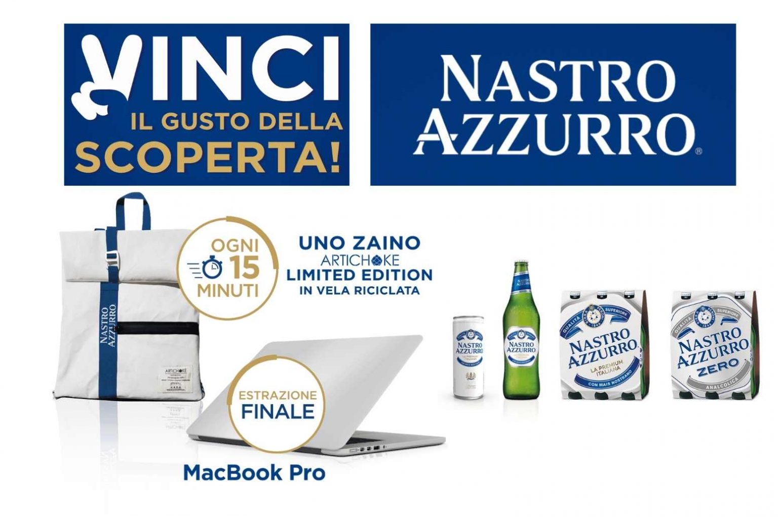 Nastro Azzurro Vinci il Gusto della scoperta il concorso che ti premia