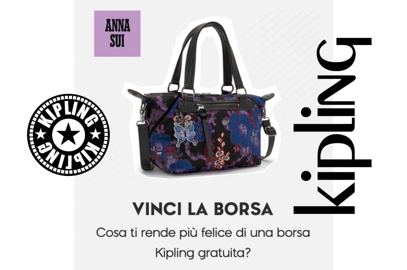 Vinci lo Zaino Kipling Gratis x Anna Sui