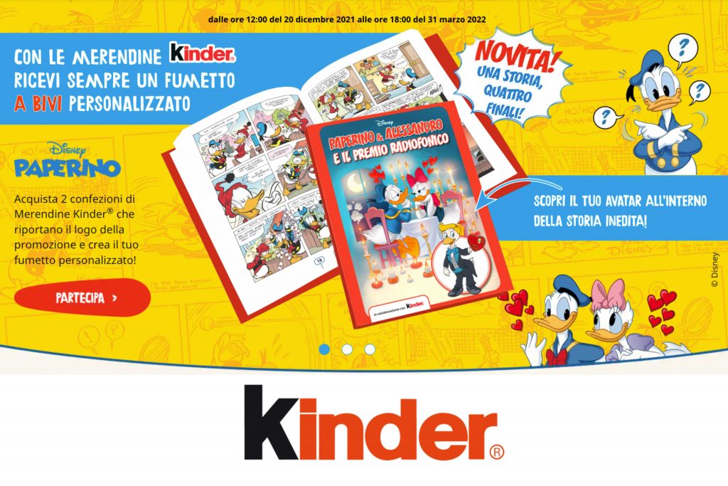 Concorso “Fumetto Disney Paperino 2022”: ricevi gratis come premio sicuro un fumetto di Paperino personalizzato