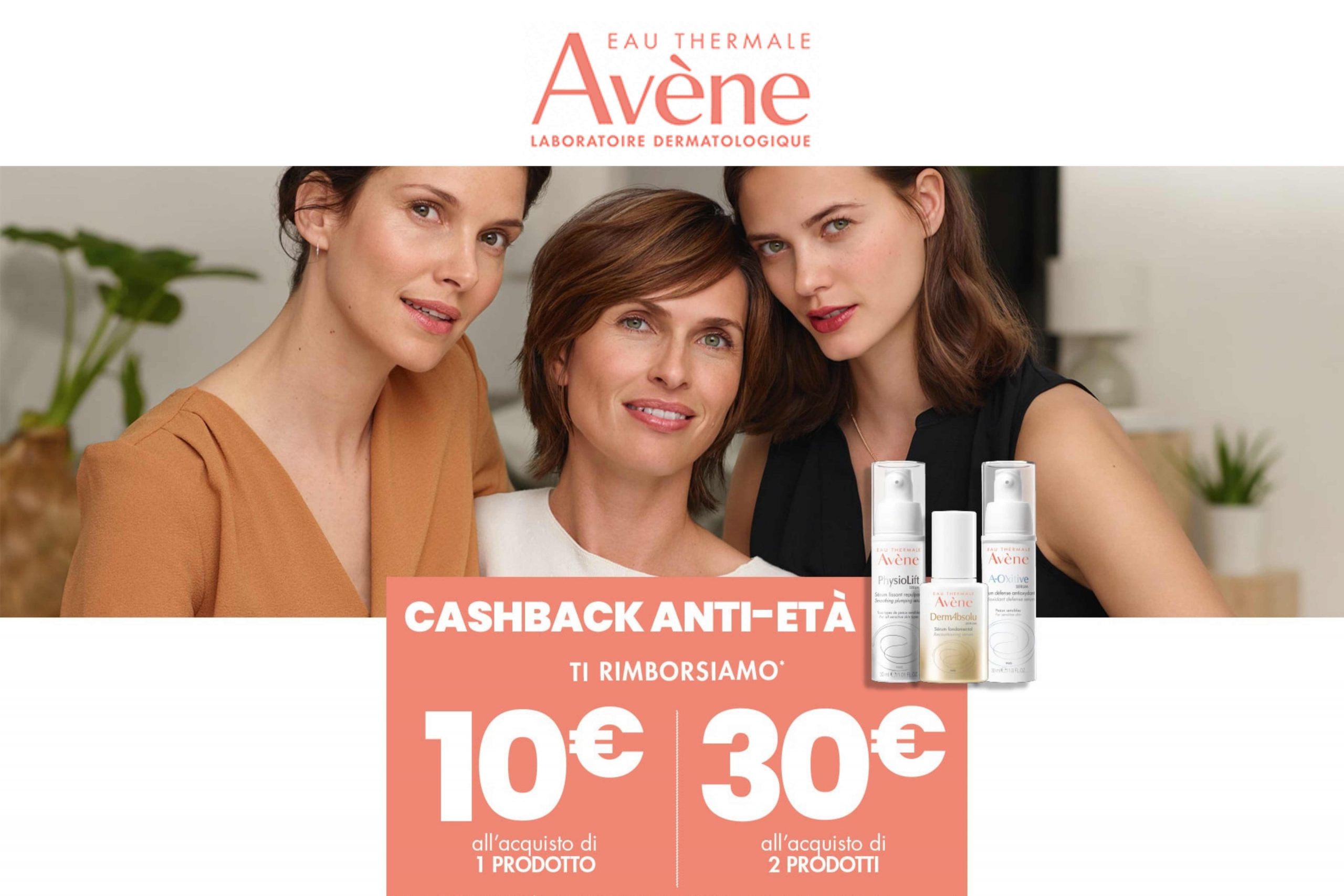 Cashback Anti-età by Avène: come ricevere il rimborso di due prodotti!