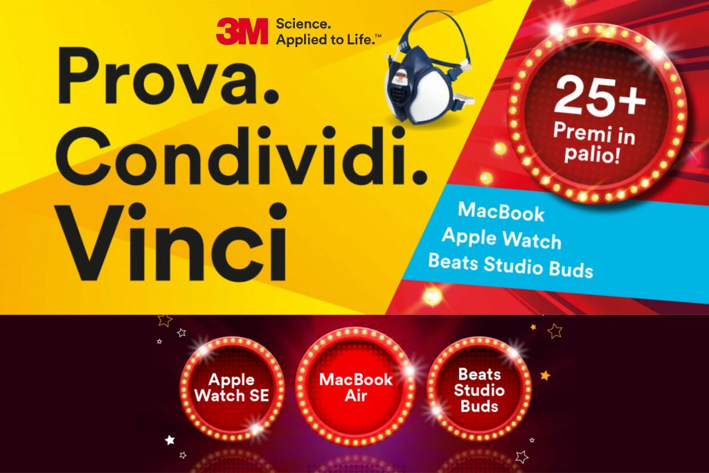 Concorso 3M “Prova. Condividi. Vinci”: come vincere MacBook Air, Apple Watch e cuffie Beats Risparmio assicurato 4800 × 3200 px 8