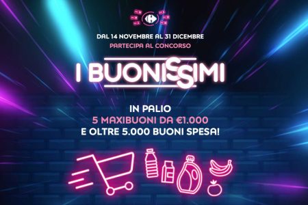 Concorso a premi I buonissimi: come vincere buoni spesa fino a 50€ e da 5000€ con Carrefour