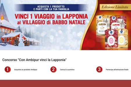 Concorso Con Ambipur vinci la Lapponia: come vincere un viaggio al villaggio di Babbo Natale in Lapponia