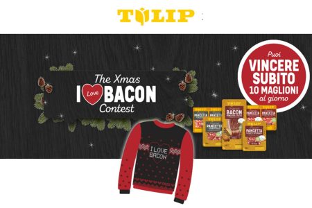 Concorso The Xmas I love Bacon Contest: come vincere subito 10 Maglioni al giorno