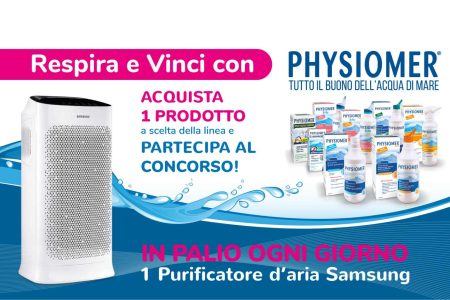 Concorso Respira e vinci con Physiomer: come vincere un purificatore d’aria Samsung