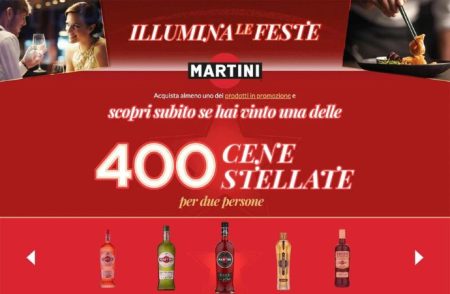 Concorso Martini illumina le feste: come vincere una cena stellata per 2 persone
