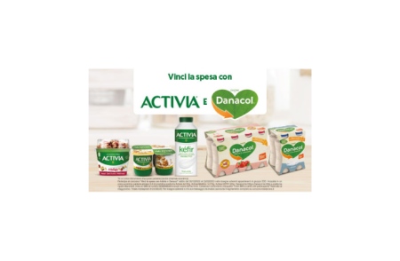 Concorso Vinci la spesa con Activia e Danacol: come vincere buoni spesa da 20€