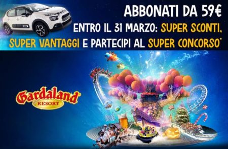 Super Concorso Abbonati 2023 Gardaland: come vincere una Citroen C3