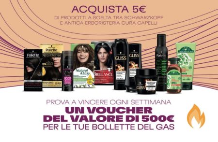 Concorso Multibrand Hair Q1 2023: come vincere un voucher bolletta gas da 500€