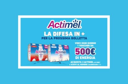 Concorso ”Vinci l’Energia Con Actimel”: come vincere un Voucher Energia da 500€ per la tua bolletta