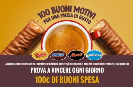 Concorso Twix & Coffee 2023: come vincere un buono spesa Valassis da 100€