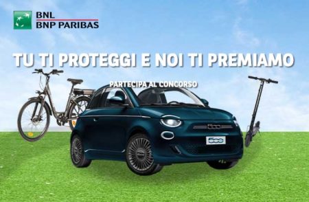 Concorso Tu ti proteggi e noi ti premiamo: come vincere una Fiat 500, bici e monopattini elettrici