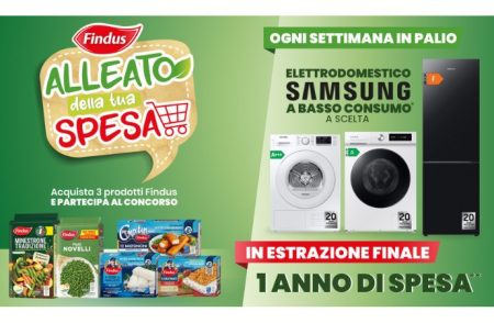 Concorso Findus alleato della tua spesa: come vincere un elettrodomestico Samsung a scelta e un anno di spesa