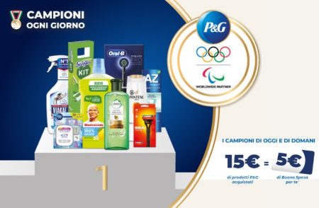Concorso ”I campioni di oggi e di domani”: vinci un buono spesa P&G da 5€