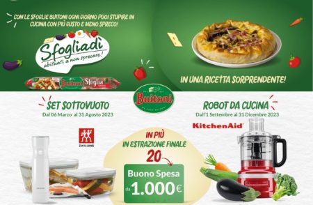 Concorso ”Buitoni Sfogliadì”: come vincere set sottovuoto Zwilling, Robot Kitchen Aid e buoni spesa da 1000€