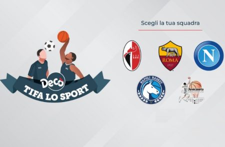 Concorso ”Decò tifa lo sport”: come vincere partite, maglie, palloni e gadget ufficiali della tua squadra