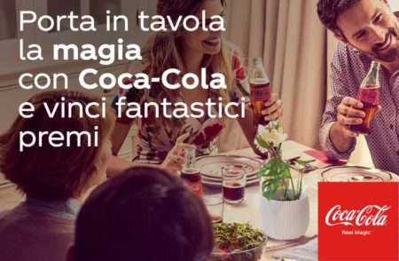 ”Porta in tavola la magia con CocaCola e vinci fantastici premi”: in palio un Weekend a Napoli, Pentole Smeg Cookwear e come premio certo bicchieri personalizzati