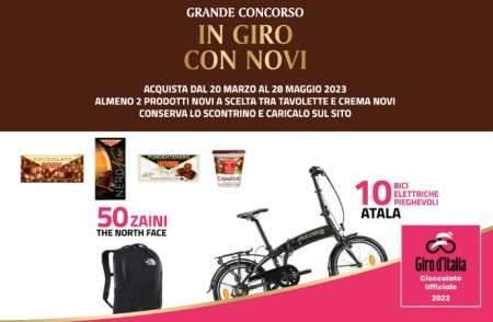 Concorso ”In giro con Novi”: come vincere uno zaino The North Face e-Bike Atala