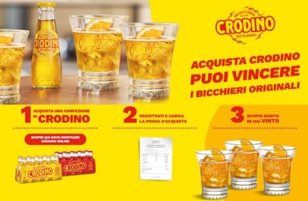 Concorso ”Stappa un Crodino 2023”: come vincere un set di 6 bicchieri originali Crodino