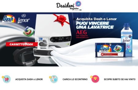 Concorso ”Dash Lenor Vinci AEG”: in palio 60 lavatrici AEG