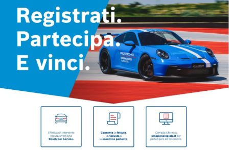 Concorso Bosch ”Emozione in pista”: vinci buoni Amazon da 100€ o un’esperienza al Porsche Experience Center in Franciacorta