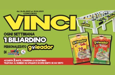 Concorso ”Goleador 2023”: come vincere un biliardino personalizzato