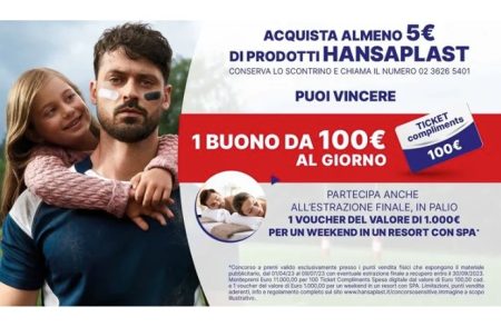 Concorso ”Hansaplast Linea Sensitive 2023”: vinci buoni da 100€ e weekend in resort