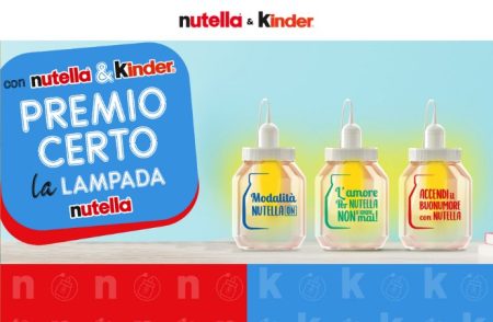 Concorso ”Accendi il buon umore con Nutella”: come ricevere una Lampada come premio certo