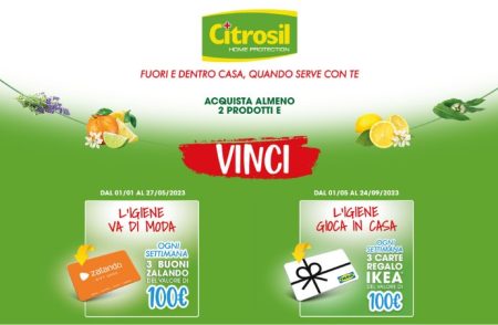 Concorso Citrosil ”L’igiene gioca in casa”: come vincere una carta regalo IKEA da 100€