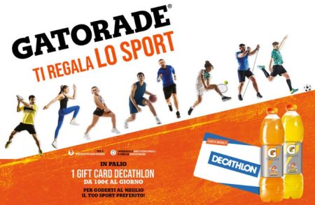 Concorso ”Gatorade Estate 2023”: vinci Gift Card Decathlon da 100€