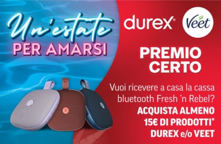 Concorso ”Un’estate per amarsi”: come ricevere una cassa bluetooth come premio certo