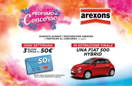 ”Profumo di Concorso”: come vincere un buono spesa da 50€ e una Fiat 500 Hybrid