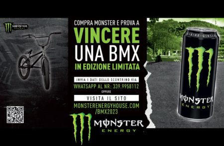 Concorso ”Compra Monster e prova a vincere una Bmx in edizione limitata”