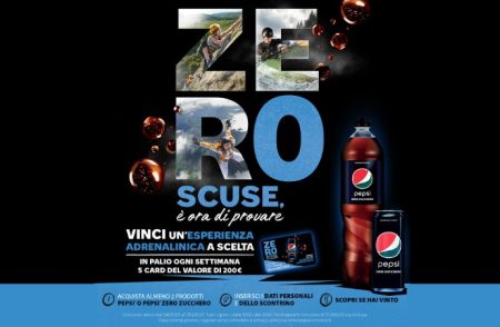 Concorso ”Pepsi Zero Estate 2023”: vinci una Card Adrenalina da 200 euro