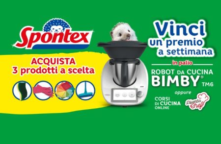 Concorso ”Vinci con Spottex”: in palio Bimby TM6 e corsi di cucina online