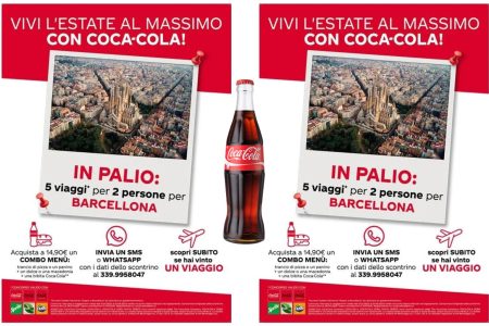 Concorso CocaCola ”Mychef Summer” 2023: come vincere un viaggio a Barcellona