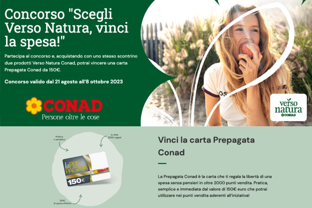 Scegli verso Natura vinci la spesa