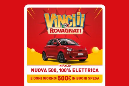 Concorso ”Vinciii Rovagnati”: in palio buoni spesa fino a 500 euro e una Fiat 500 elettrica
