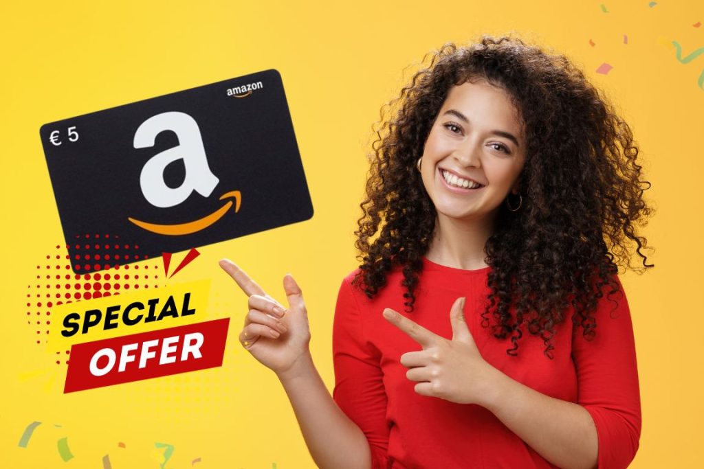 Amazon regala 5 euro di sconto
