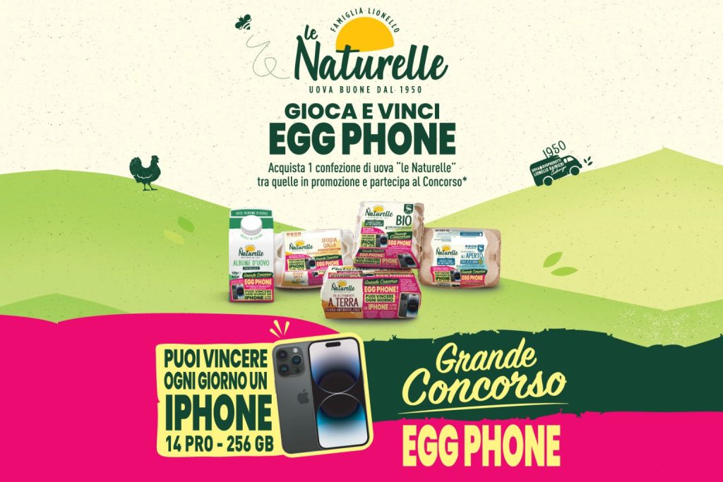 Grande Concorso EGG PHONE come vincere un iPhone 14 pro ogni giorno