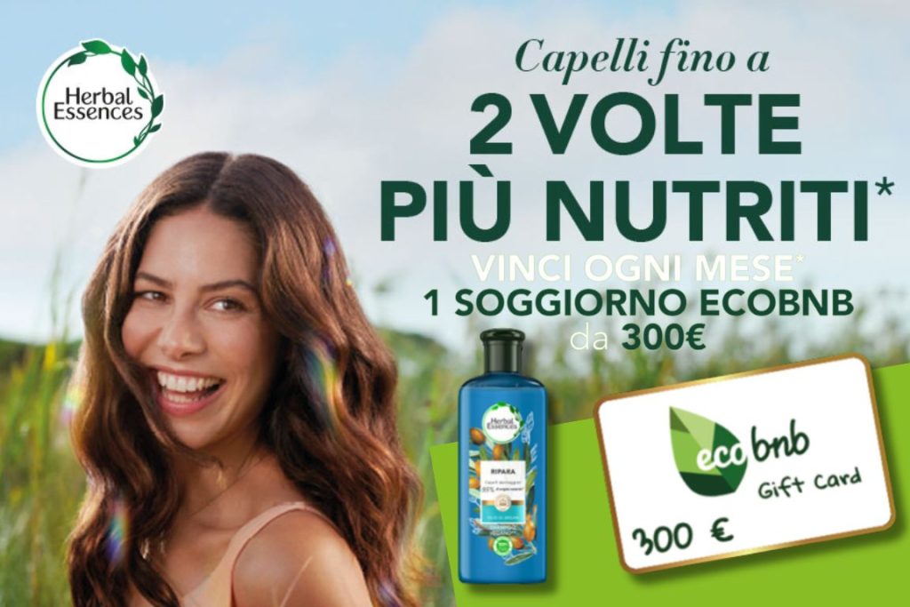 Vinci un soggiorno ecobnb con Herbal Essences
