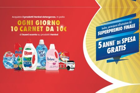 Concorso ”Il Pulito è Scontato”: Come vincere 5 anni di spesa gratis e 10 premi al giorno