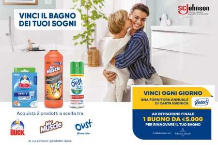 Concorso ”Vinci Il Bagno Dei Tuoi Sogni”: In palio una fornitura di carta igienica e un buono da 5000 euro