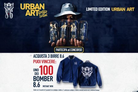 Concorso ”8.6 Urban Art Limited Edition”: Vinci un Bomber personalizzato