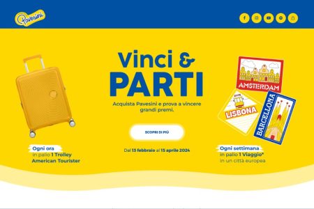 Concorso Pavesini Vinci e Parti 2024: In palio trolley e un viaggio europeo