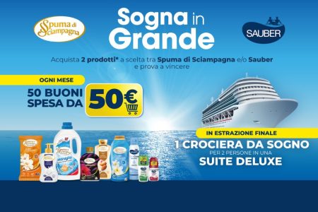 Concorso ”Sogna In Grande”: come vincere buoni spesa da 50 euro e 1 crociera MSC