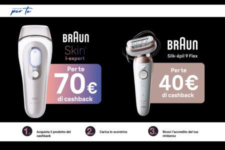 Concorso ”Cashback Braun Estate 2024”: Come ricevere fino a 70€ di rimborso