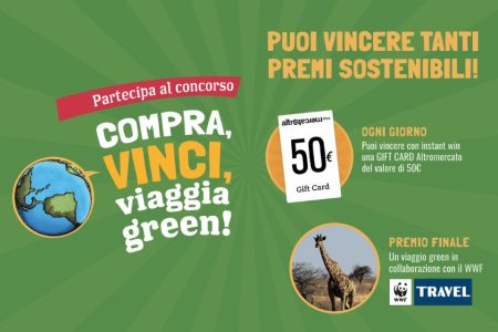 Concorso ”Compra, Vinci, Viaggia Green”: In palio Gift Card da 50€ e un viaggio esperienza con il WWF