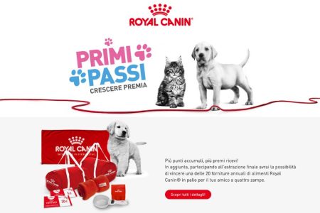 Concorso Royal Canin ”Primi passi 2024”: come accumulare punti e vincere tanti premi