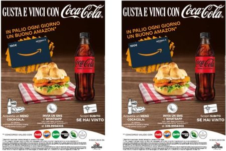 Concorso ”Da Chef Express Gusta E Vinci Con Coca Cola”: In palio un buono Amazon da 100 euro
